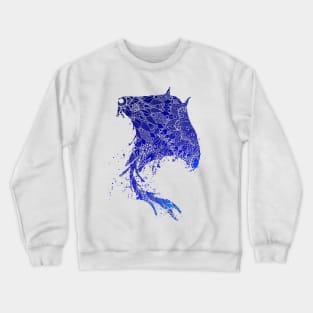 Blue Mandala Stingray Crewneck Sweatshirt